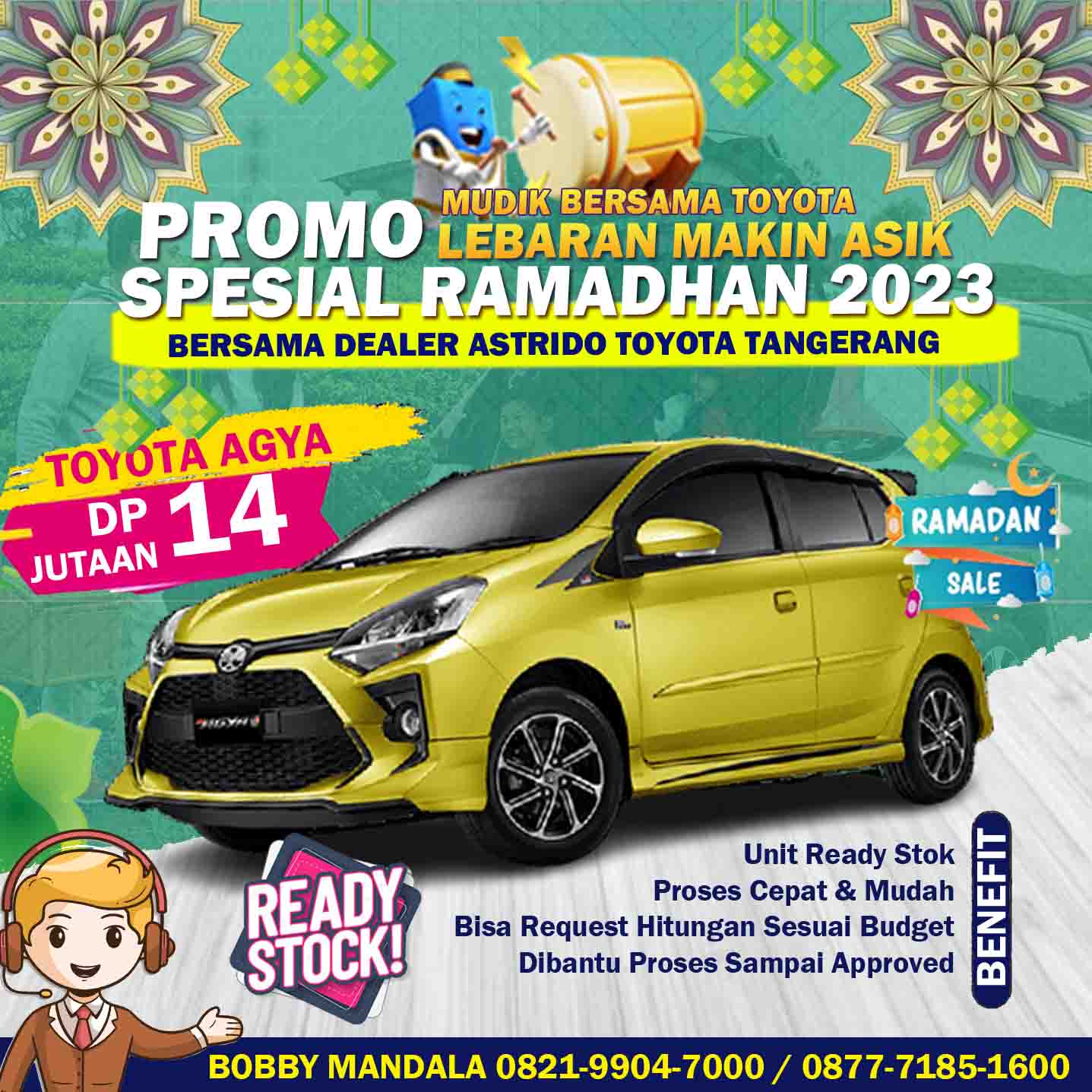 Gebyar Promo Toyota Agya DP 14 Jutaan Spesial Ramadhan - Dealer Astrido Toyota Tangerang